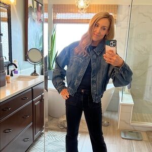 NWOT Zara Classic Blue Denim Jacket size Small